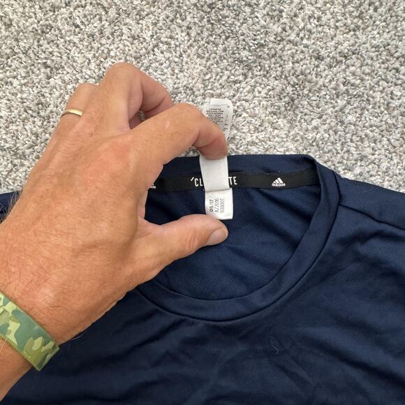 Adidas Shirt Mens Medium Climalite Athletic Tee Lightweight Performance Workout - Picture 7 of 9